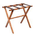 Light Walnut Straight Leg Wood Luggage Rack