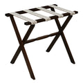 Dark Walnut Straight Leg Wood Luggage Rack