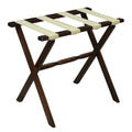 Dark Walnut Straight Leg Wood Luggage Rack