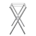 White Bamboo Inspired Wood Luggage Rack