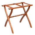 Light Walnut Contour Leg Wood Luggage Rack