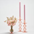 Iris Tall Candle Holder in Blush