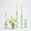 Blossom Candle Holder in Green