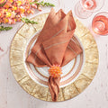 Round Capiz Placemat in Champagne