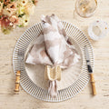 Ruffle Napkin Ring in Natural by Kim Seybert