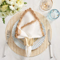 Ruffle Napkin Ring in Natural by Kim Seybert