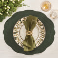 Tailored Placemat in Hunter Green