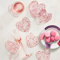 Sweetheart Coasters in Pink & Red