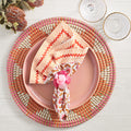 Majorelle Napkin in White, Pink & Orange