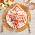 Majorelle Napkin in White, Pink & Orange