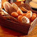 Rectangular Bread Basket with Handles