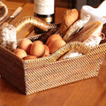 Rectangular Bread Basket with Handles