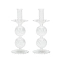 Bella Short Candle Holder in Clear