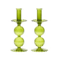 Bella Short Candle Holder in Olive