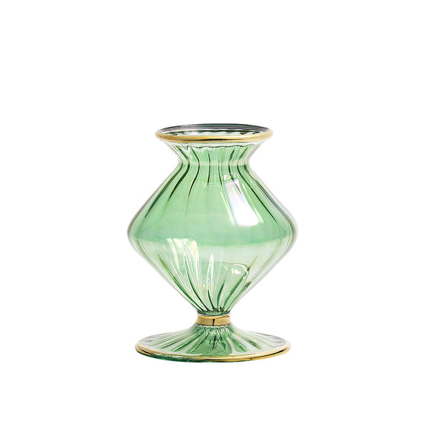 Scallop Bud Vase in Green