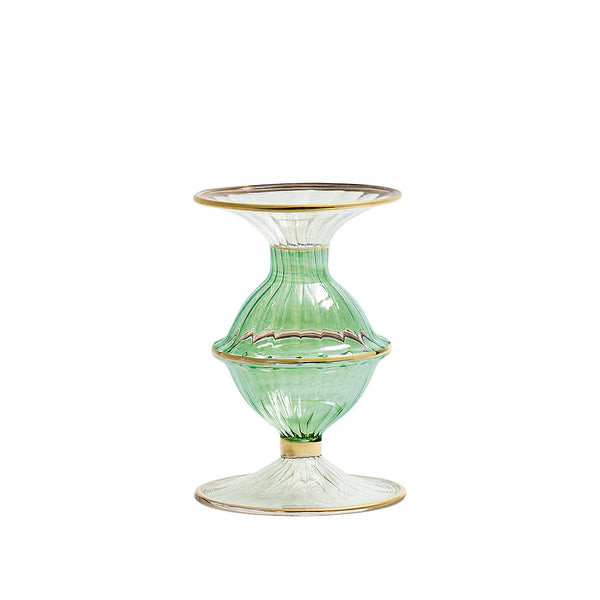 Blossom Candle Holder in Green