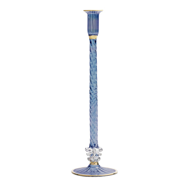 Braid Candle Holder in Blue