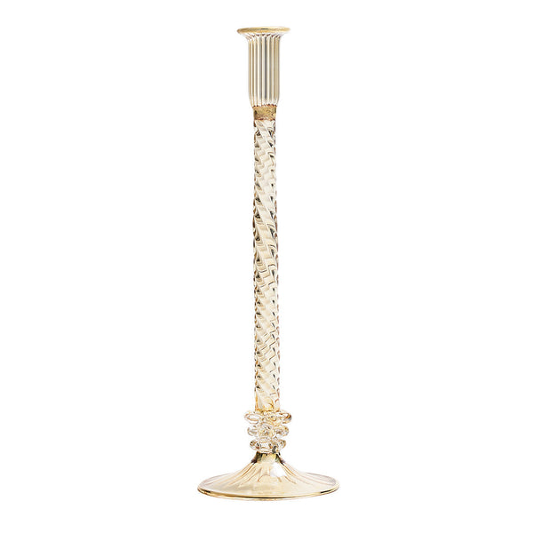 Braid Candle Holder in Champagne