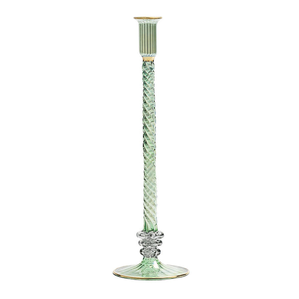 Braid Candle Holder in Green