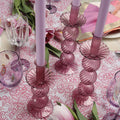 Iris Tall Candle Holder in Lavender