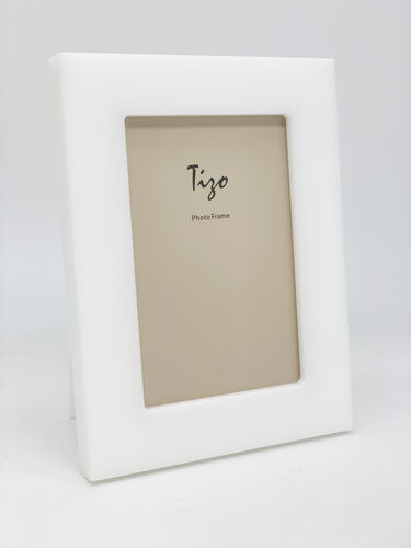 Lucite Frame Solid White