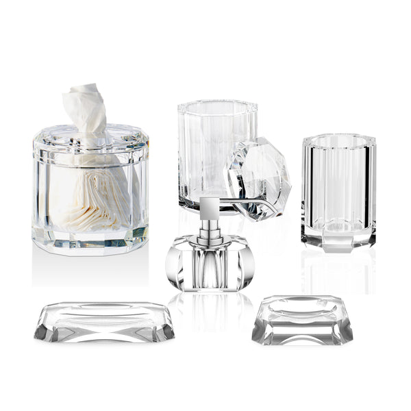 Kristall Vanity Set in Clear