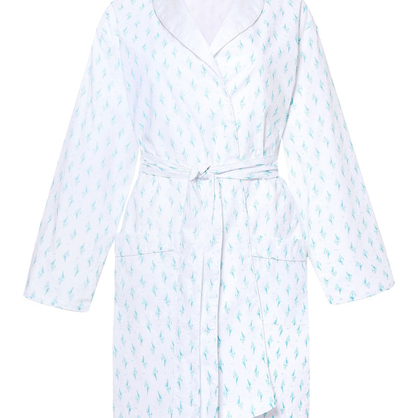 Aqua Shells Lightweight Short Robe