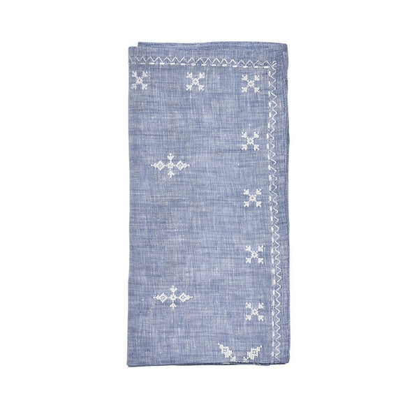 Fez Napkin in Blue & White