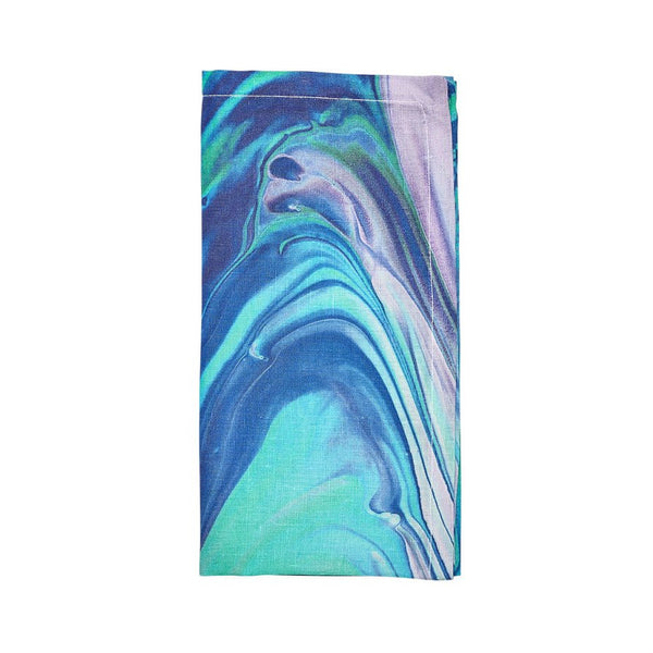 Splash Napkin in Blue & Seafoam