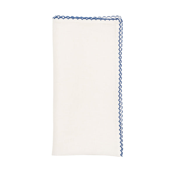 Casbah Napkin in White & Blue