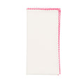 Casbah Napkin in White & Pink