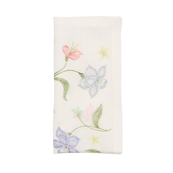 Vista Napkin in White & Multi