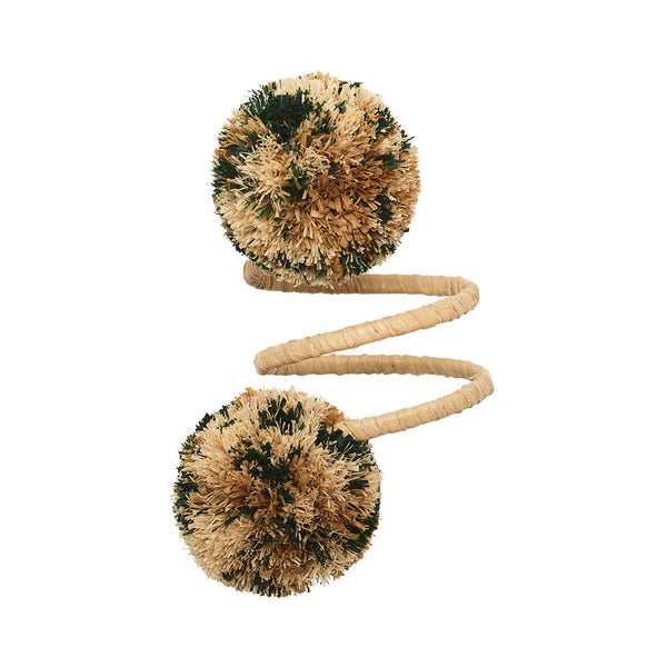 Casbah Napkin Ring in Natural & Green