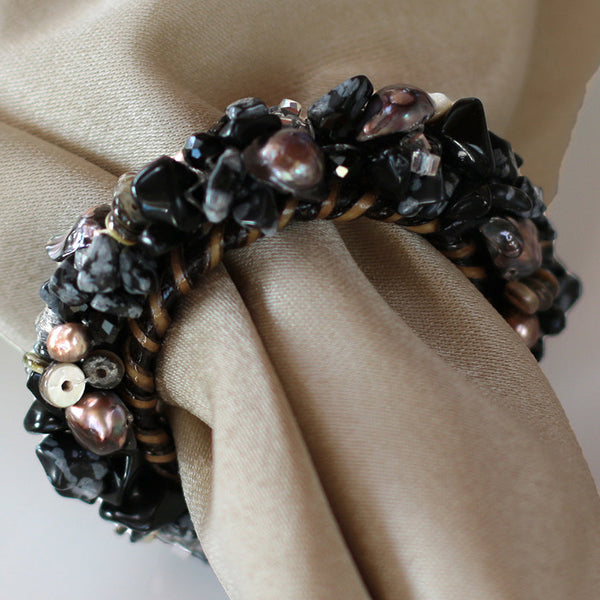 Blackberries Jeweled Napkin Ring