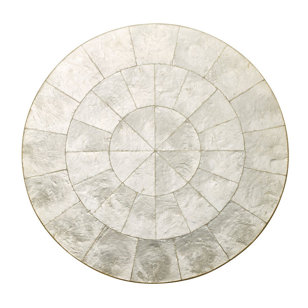 Round Capiz Placemat in Natural