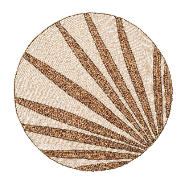 Royal Palm Placemat in Natural & Brown