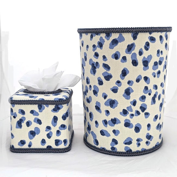 Cheetah Blue Vanity Set