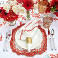 Reef Chic Placemat in White, Coral & Turquoise