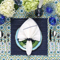 Vista Placemat in Navy & Periwinkle