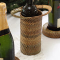 Wine Holder with Wrapped Handles