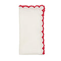 Arches Napkin in White, Red & Gold