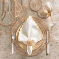 Aster Napkin Ring in Champagne