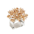 Aster Napkin Ring in Champagne