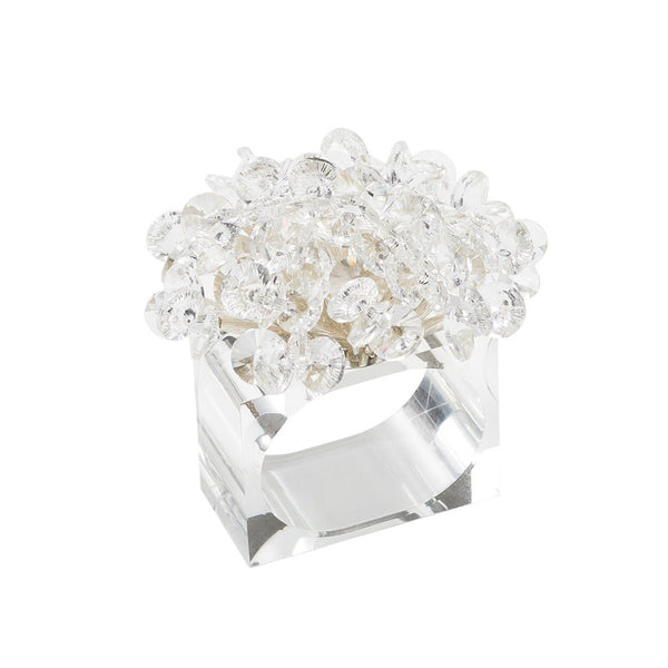 Aster Napkin Ring in Crystal