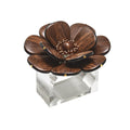 Begonia Napkin Ring in Brown & Gold