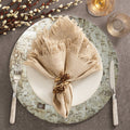 Chalet Placemat in Natural & Silver