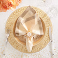 Coronet Napkin Ring in Gold & Crystal