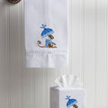 Monkey and Umbrella Blue Tissue Box Cover