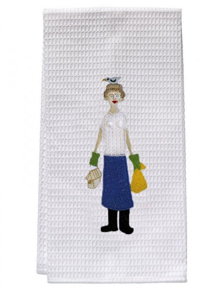 Gardening Lady Guest Towel