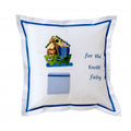 Tooth Fairy Pillow Cover, Blue Noah's Ark